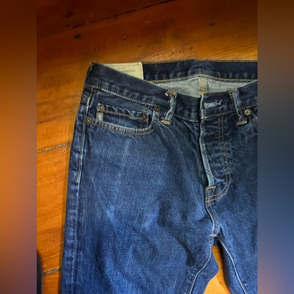 Abercrombie & fitch men’s 30x30 blue denim slim fit jeans EUC - Picture 2 of 8